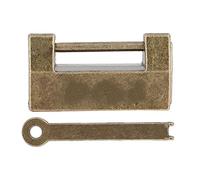 Klatata Vintage Antique Mini Copper Copper Cinese Orizzontale retrò orizzontale con tasto per il cassetto della scatola di gioielli Piatto di bloccaggio del torace hasp per mobili
