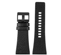 Klauer Bracciale di sostituzione della cinghia di orologio da orologio da orologio da orologio in pelle, L nero nero, 30mm