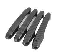KLAUER Maniglia Esterna Per Porta Rivestimenti Per Maniglie Delle Portiere Auto Per Civic CR-V 2012 2013 2014 2015 2016(Carbon 0 button)