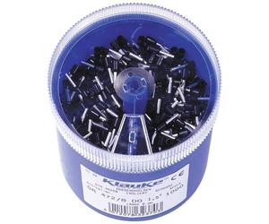 Klauke GR4728DO Assortimento Capicorda 1.5 mm² Parzialmente isolato Nero 1000