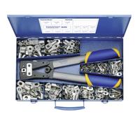 Klauke SK65B Assortimento di capicorda a compressione incl. pinza crimpatrice