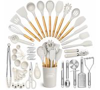 Klauns - Set di 50 utensili da cucina in silicone, antiaderenti e resistenti al calore