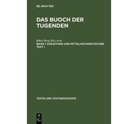 Klaus Berg Das buoch der tugenden, Band I, Einleitung und mit (Copertina rigida)