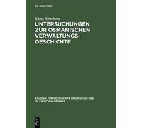 Klaus Röhrborn Untersuchungen Zur Osmanischen Verwaltungsgesc (Copertina rigida)