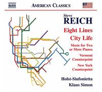 Klaus Simon – Steve Reich: Eight Lines / City Life – CD – NAXOS