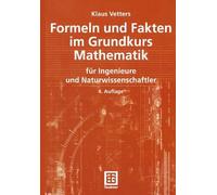 Klaus Vetters Formeln und Fakten im Grundkurs Mathematik (Tascabile)