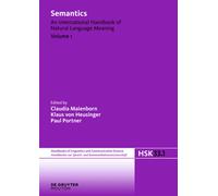 Klaus von Heusinger Semantics. Volume 1 (Copertina rigida)