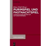 Klaus Wolf Purimspiel und Fastnachtspiel (Copertina rigida) Studia Augustana