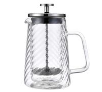 Klausberg Caffè e tè in vetro 350 ml French Press Argento KB-7762