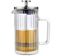 Klausberg Caffè e tè in vetro 600 ml French Press Argento KB-7757
