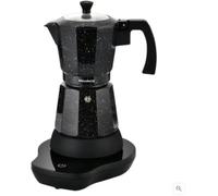 Klausberg Caffettiera Elettrica Espresso, Nero Macchiato, 300ml/6 Espresso, 500 W, Metallo con Elementi Resistenti Al Calore