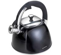 KLAUSBERG KB-7410 - Bollitore a fischio, in acciaio INOX, 2,2 l, colore: nero lucido