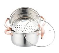 KLAUSBERG - Set di pentole a vapore (argento/oro rosa, 3 pezzi)