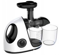Klausberg Slow Juicer, bianco, tecnologia a pressione fredda, plastica senza BPA e acciaio inossidabile, 700 ml, 150 W