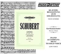 Klavier - Begleitungen zum eigenen Musizieren - SchubertWinterreise D.911 Tiefe Stimme