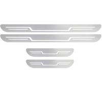 KLBHD 4 Pezzi Acciaio Inossidabile Battitacco per Toyota Proace Verso II LWB 2016-2025, Benvenuto Protezione Porta Soglia, Kick Plates Door Sill, Piastra di Protezione per Battitacco,Silver