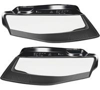 KLBVFDYAN Auto Alloggiamenti fari Anteriori per Audi A4 A4L B8 2009 2010 2011 2012, Coprifaro Anteriore in Vetro Coprifaro Trasparente Coprifaro Guscio Faro Accessori,A/1 Set