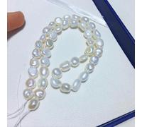 KLDGQ 40CM Dia 7-8mm Barocco Naturale Perle d'Acqua Dolce Coltivate Perline Fili per Creazione di Gioielli Perle Vere Braccialetti Perline Artigianali