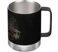 Klean Kanteen 355ml Insulated Camp Mug w/Tumbler Lid Campeggio Mountain-Black