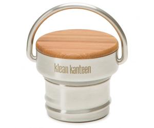 Klean Kanteen - Bamboo Cap - Tappo di chiusura brushed stainless