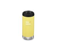 KLEAN KANTEEN Bicchiere termico TKWide con isolamento sottovuoto da 16 oz (473 ml) con tappo Café giallo