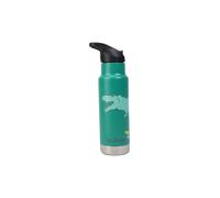 Klean Kanteen - Bottiglia classica per bambini con coperchio Seal Sport 12oz (355 ml) Verde Dino Skate