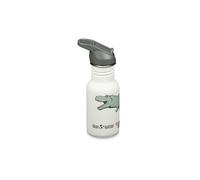 KLEAN KANTEEN 12oz Kid Classic Narrow W/ Flip/sport Cap - Bambino - Bianco / Grigio - Taglia unica- modello 2025