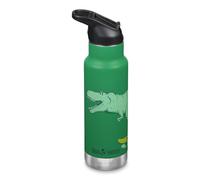 Klean Kanteen - Bottiglia classica per bambini con coperchio Seal Sport 12oz (355 ml) Verde Dino Skate