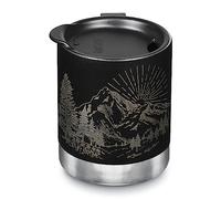 Klean Kanteen Camp Mug - Tazza con incisione laser, 350 ml, colore: Nero spazzolato
