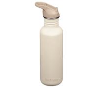 Klean Kanteen Borraccia classica da 800 ml, in acciaio inox, Whitecap Gray, leggera borraccia sportiva con tappo flip sportivo, a prova di perdite, senza BPA, per sport, scuola, attività all'aperto