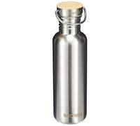 Klean Kanteen Edelstahlflasche mit Stainless Unibody Bamboo cap 800 Ml Reflect - Bottiglia in Acciaio Inox con Tappo in bambù Unibody in Acciaio Inox, 800 ml Uomo