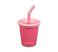 Klean Kanteen - Kid's Kanteen Steel Cup Straw Lid - Pentolino 296 ml fuchsia