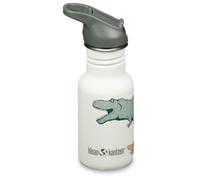 KLEAN KANTEEN 12oz Kid Classic Narrow W/ Flip/sport Cap - Bambino - Bianco / Grigio - Taglia unica- modello 2025