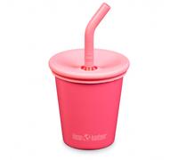 Klean Kanteen - Kid's Kanteen Steel Cup Straw Lid - Pentolino 296 ml fuchsia