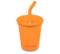 Klean Kanteen - Kid's Kanteenkid Steel Cup with Straw - Pentolino 296 ml arancione