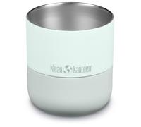 Klean Kanteen - Rise Lowball with Slide Lid - Bicchiere isolante 237 ml grigio/bianco