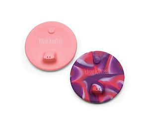 KleanKanteen Kid Cup 1010251 - Set di 2 bicchieri con coperchio in silicone, colore: Rosa