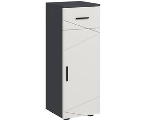 kleankin Armadietto da Bagno con Cassetto, 30x30x82 cm, Grigio