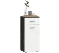 kleankin Mobile bagno in legno – armadietto con mensole e cassetto