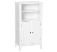 kleankin Mobile Bagno Salvaspazio, 2 Ante, Bianco 50x30x93cm