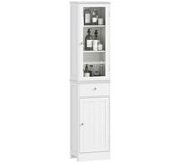 kleankin Mobile Colonna Bagno Salvaspazio con Armadietto e Cassetto