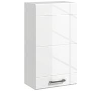 kleankin Mobiletto Bagno a 3 Ripiani con Montaggio a Parete in MDF Bianco