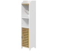 kleankin Mobiletto Bagno Salvaspazio in Truciolato Bianco