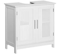 kleankin Mobiletto Sottolavabo per Bagno a 2 Ante 60x30x60 cm Bianco