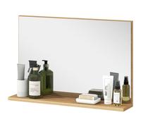 kleankin Specchiera Bagno da Parete Moderna con Ripiano 60x12x40 cm