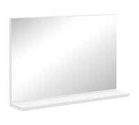 kleankin Specchiera Bagno da Parete Moderna con Ripiano 60x12x40 cm