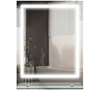 kleankin Specchio a parete LED rettangolare 80x60cm