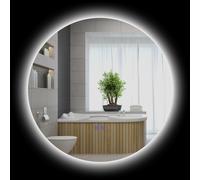kleankin Specchio Bagno Antiappannamento con Luci LED e Controllo Touch