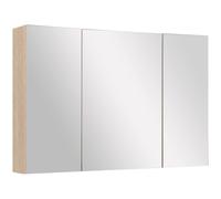 kleankin Specchio Bagno Contenitore con 3 Ante a Specchio Soft Close, Specchiera