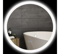 kleankin Specchio Bagno LED a 3 Colori con Luminosità Regolabile